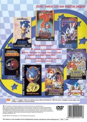 Sonic Mega Collection Plus (Japan) box cover back